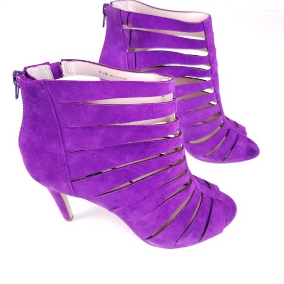 INC Romeyo Caged Peep Toe Heels Size 8.5 B175 - Picture 3 of 5